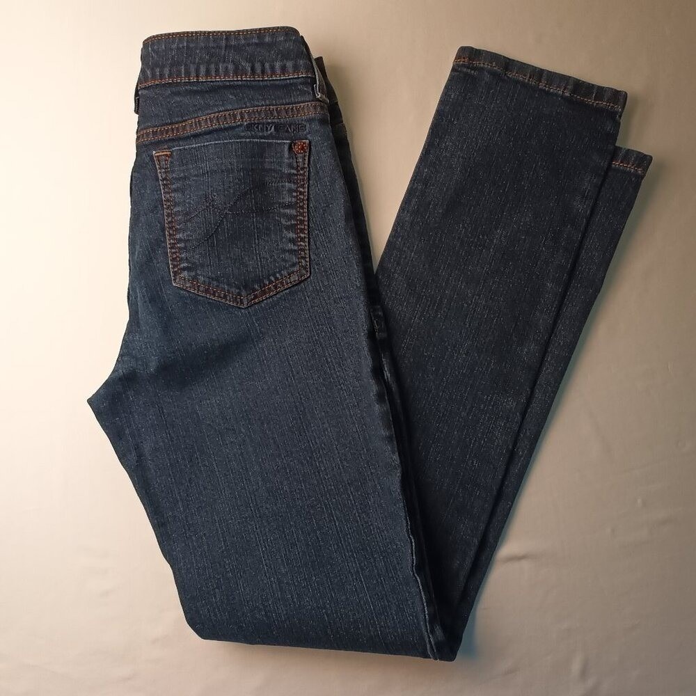 DKNY Jeans Womens Straight Leg Jeans Dark Wash Size 6 Mid Rise Stretch Denim